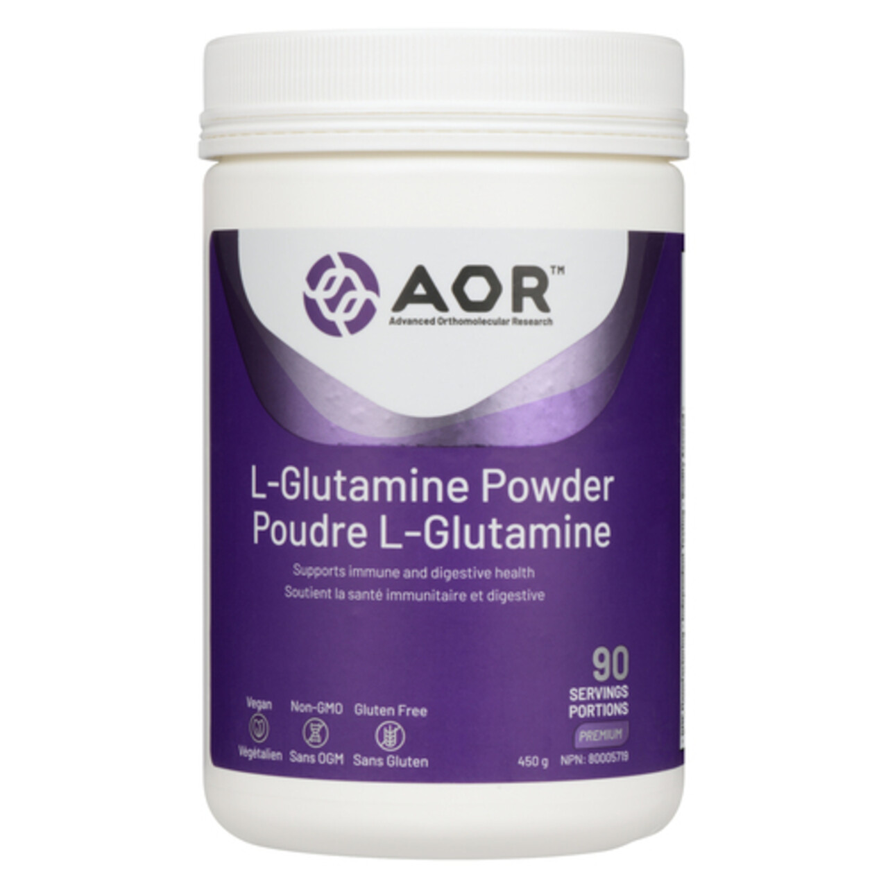 AOR LGlutamine Powder 90 Servings 450 g Voilà Online Groceries & Offers
