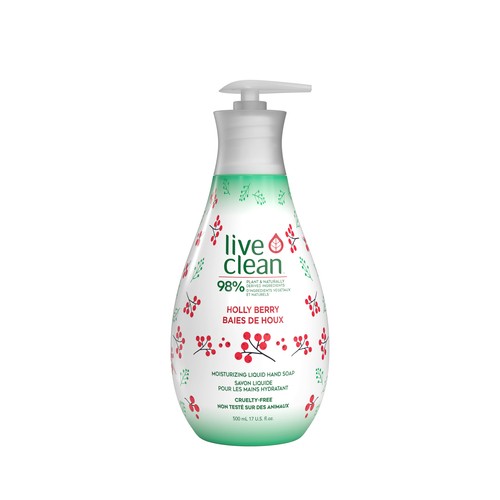 Live Clean Liquid Hand Soap Moisturizing Holly Berry 500 ml