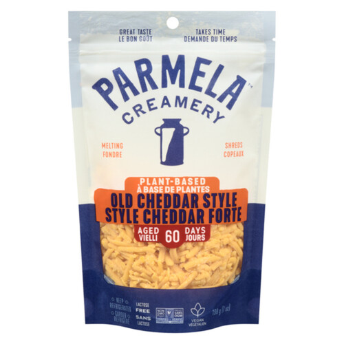 Parmela Creamery Plant-Based Shredded Cheddar Mild 198 g