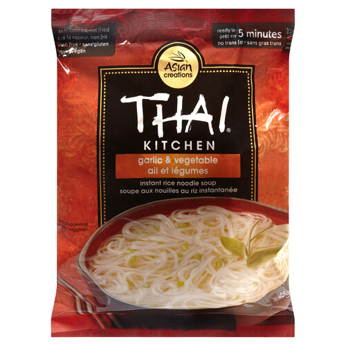 Thai Kitchen Gluten-Free Instant Rice Noodles Soup Garlic And Vegetable 45 g