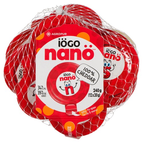 iögo nanö Portion pack Cheddar Cheese 12 x 20 g