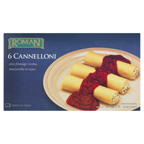 Roman Frozen Cannelloni With Cheese 907 g