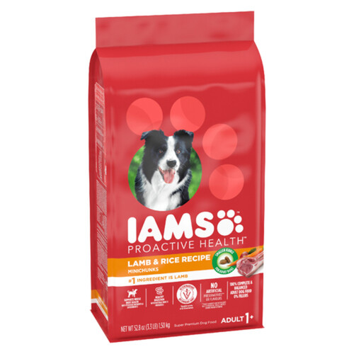 IAMS Proactive Health Dry Dog Food Adult Lamb & Rice 1.5 kg