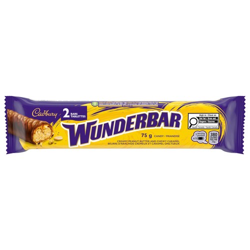 Cadbury Wunderbar Candy Bar Chocolatey King Size 75 g