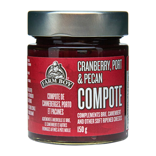 Farm Boy Compote Cranberry Port & Pecan 150 g