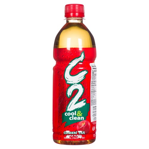 C2 Cool & Clean Green Tea Apple 500 ml (bottle)
