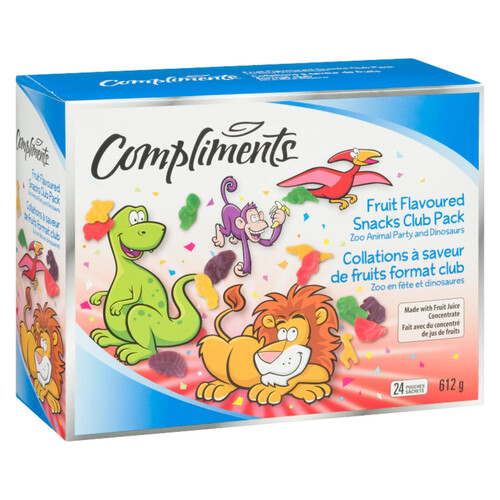 Compliments Fruit Snacks Club Pack 612 g