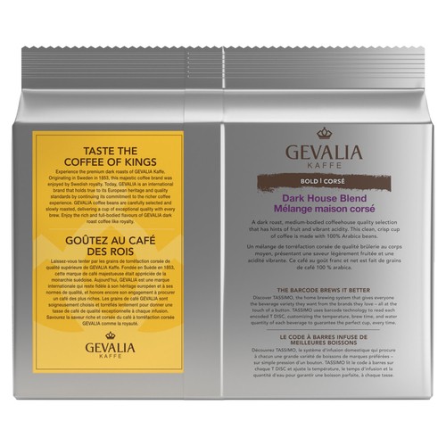 Tassimo Gevalia Coffee Pods Dark House Blend 12 T-Discs 148 g