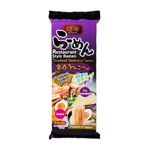 Hikari Menraku Ramen Noodles Seafood Tonkotsu 2 Pack 192.8 g