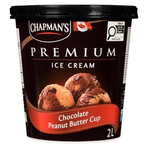 Chapman's Premium Ice Cream Chocolate Peanut Butter Cup 2 L