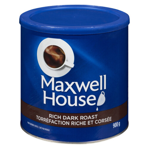 Maxwell House Ground Coffee Rich Dark Roast 900 g