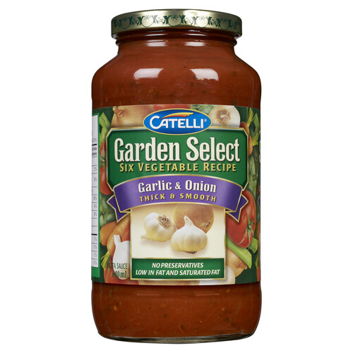 Catelli Garden Select Pasta Sauce Garlic & Onion 640 ml