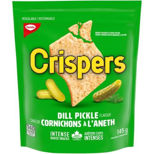 Christie Baked Crispers Dill Pickle Flavour 145 g