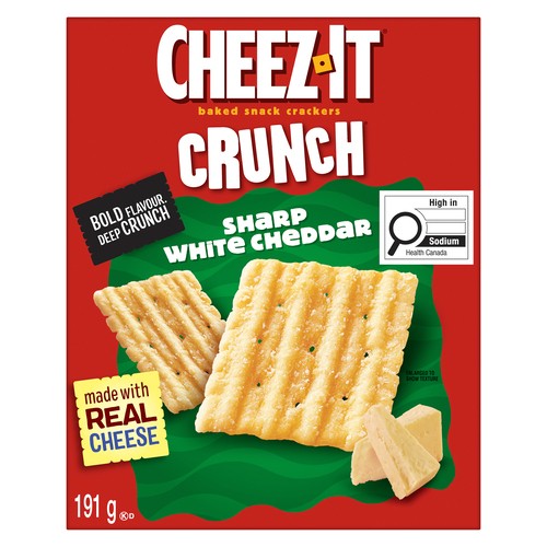 Kellogg's Cheez-It Crackers Sharp White Cheddar 191 g