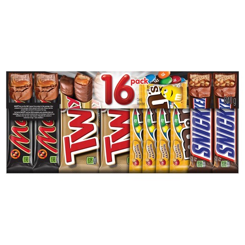 Mars Mixed Chocolate Singles Multi Pack 16 Count 1 EA