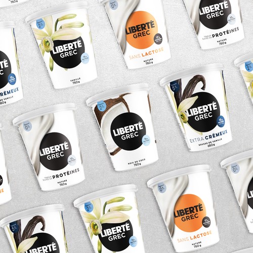 Liberté Grec Yogourt 0 % nature élevée en protéines sans lactose 1 kg