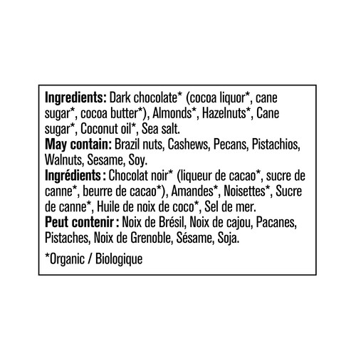 Prana Gluten-Free Carazel Chocolate Bark Caramelized Nuts And Sea Salt 100 g