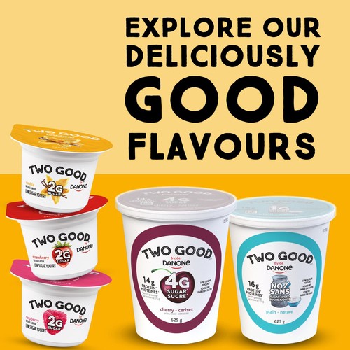 Two Good Low Sugar Yogurt Vanilla Value Tub 625 g