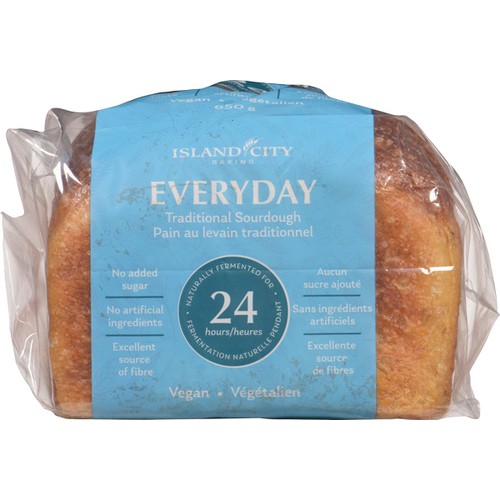 Island City Baking Vegan Bread Everyday Traditional Sourdough 650 g
