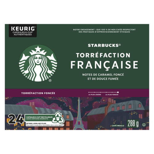 Starbucks Coffee Pods French Roast 24 K-Cups 288 g 
