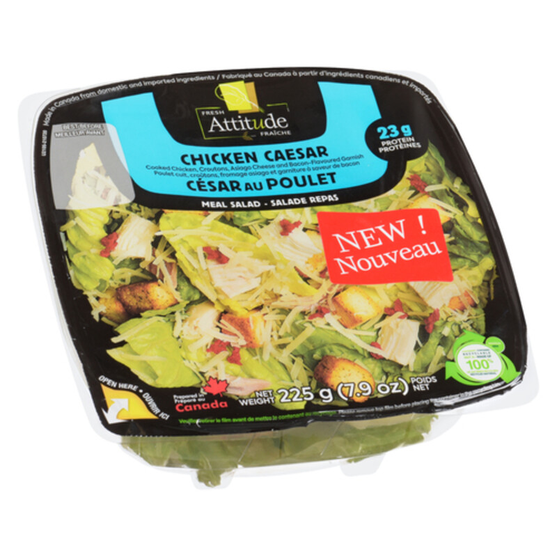 Fresh Attitude Salad Kit Chicken Caesar 225 g Voilà Online Groceries