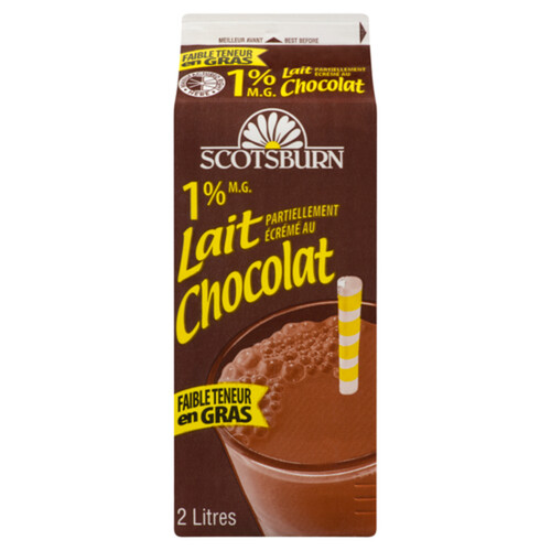 Scotsburn Chocolate Milk Partly Skimmed 2 L