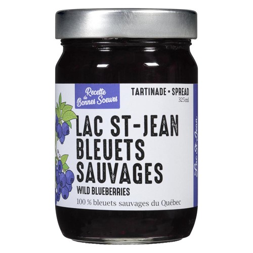 Confiture Des Bonnes Soeurs Spread Wild Blueberries 325 ml