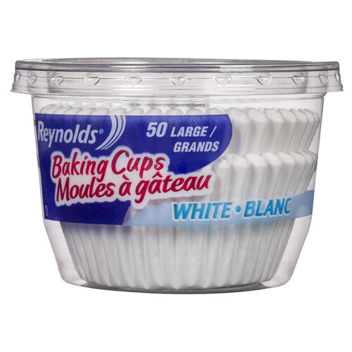 Reynolds Baking Cups White Large 50 Pack