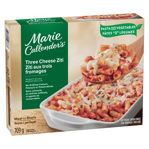 Marie Callender's Frozen Entree Three Cheese Ziti 709 g