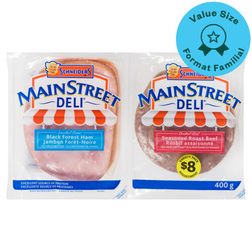 Schneider Sliced Meats Black Forest Ham & Roast Beef Value Size 400 g