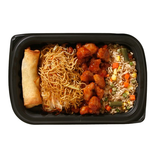 Sweet & Sour Pork Rice Noodles & Spring Roll 
