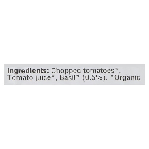 Bioitalia Organic Chopped Tomatoes With Basil 796 ml