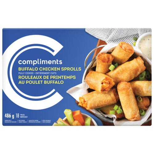 Compliments Frozen Sprolls Buffalo Chicken 486 g