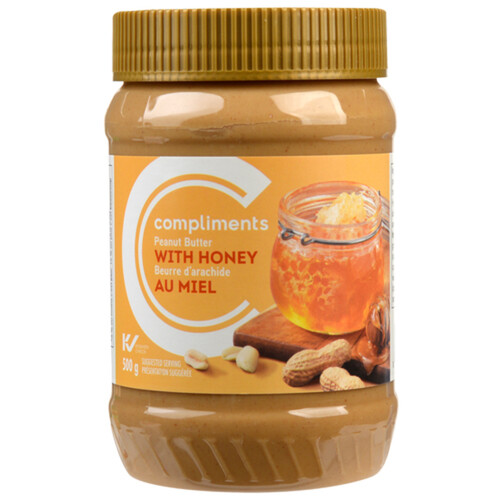 Compliments Peanut Butter With Honey 500 g