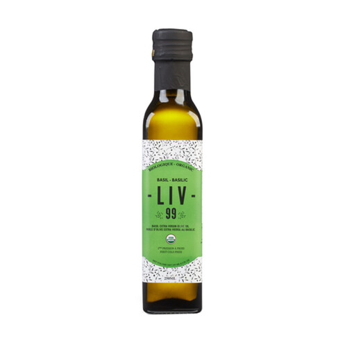 LIV99 Organic Olive Oil With Basil 250 ml