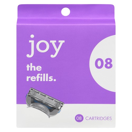 Joy Five-Bladed Razor Blades Refills 8 Pack