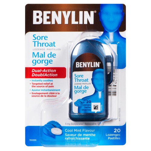Benylin Adult Mint Lozenges 20 Pack