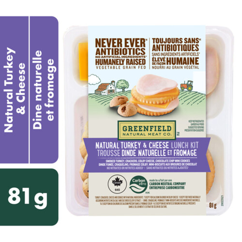 Greenfield Natural Meat Lunch Kit Natural Turkey & Cheese 81 g