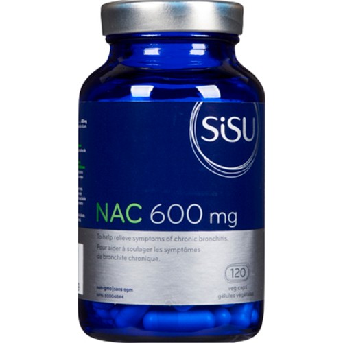 Sisu Supplement 600 mg Nac 120 Vegetable Capsules