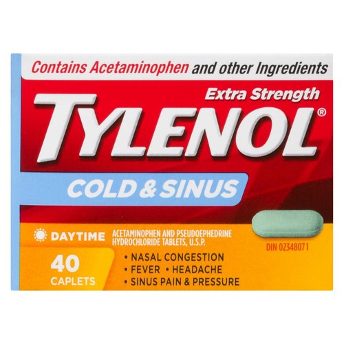 Tylenol Cold & Sinus Extra Strength Daytime Caplets 40 Count
