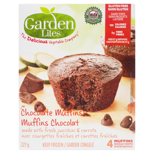 Garden Lites Gluten-Free Frozen Muffins Chocolate 227 g