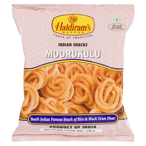 Haldiram's Indian Snacks Moorukulu 150 g