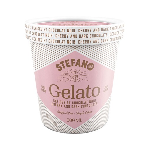Stefano Faita Gelato Cherry And Dark Chocolate 500 ml