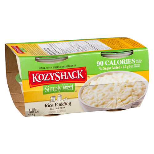 Kozy Shack Gluten-Free Rice Pudding Simply Well 4 x 113 g