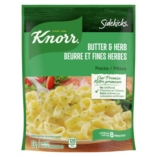 Knorr Sidekicks Pasta Side Dish Butter & Herb 136 g