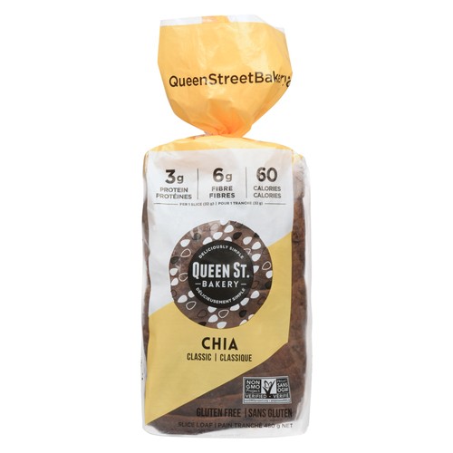 Queen Street Bakery Gluten-Free Frozen Chia Loaf Classic 480 g