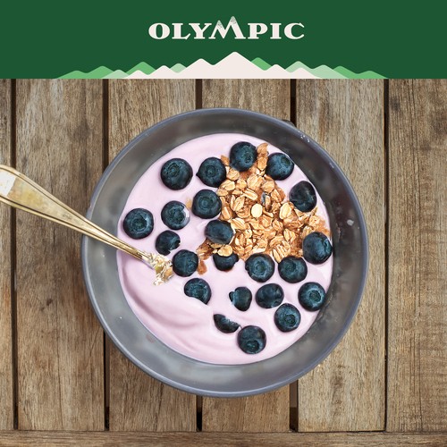 Olympic Organic 3% Yogurt Blueberry 650 g