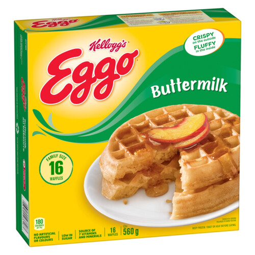 Kellogg's Eggo Frozen Waffles Buttermilk 560 g