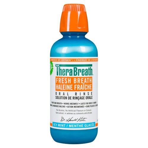 TheraBreath Oral Rinse Fresh Breath Icy Mint 473 ml