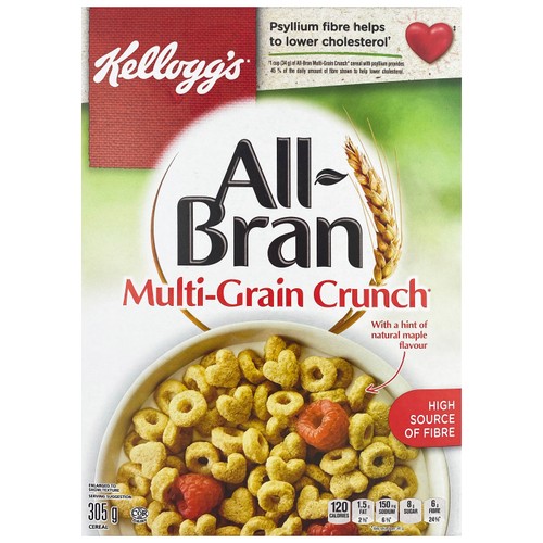 Kellogg's All Bran Cereal Multi Grain Crunch 305 g